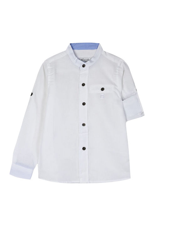 Energiers Kids Linen Shirt White