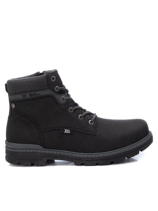 Xti Men's Leather Boots Black