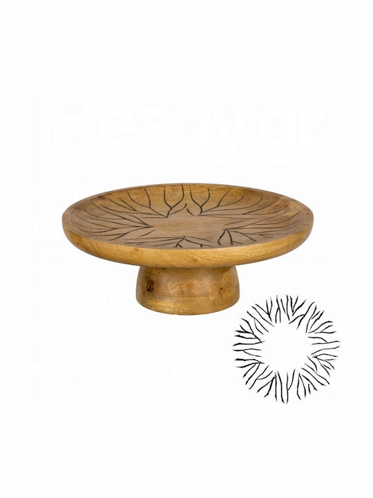 Ready Cake Stand Brown 35x35x12.5cm
