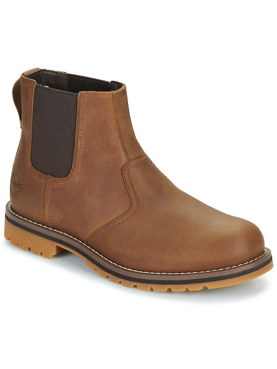 Timberland Larchmont Mid Men's Chelsea Ankle Boots Brown