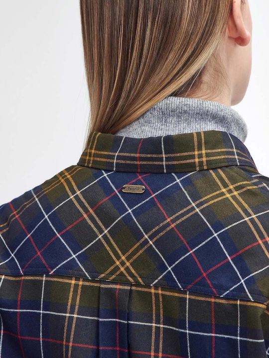 Langärmelig Damen Hemd Tartan Geprüft