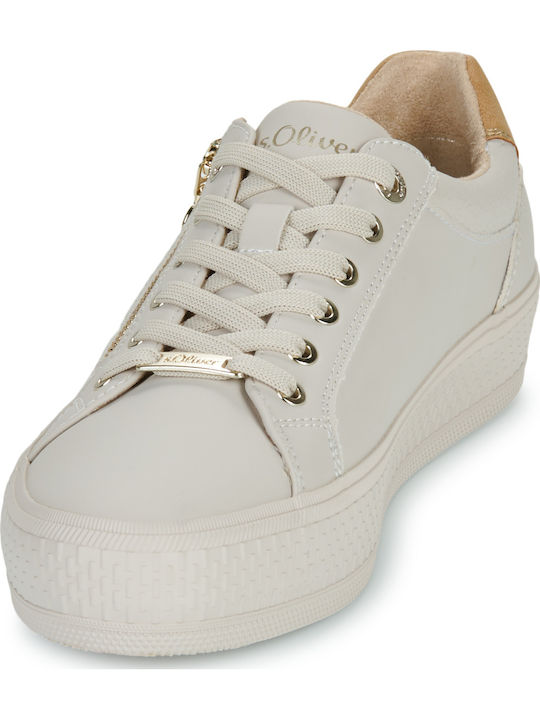 Essentials Γυναικεία Flatforms Sneakers Μπεζ