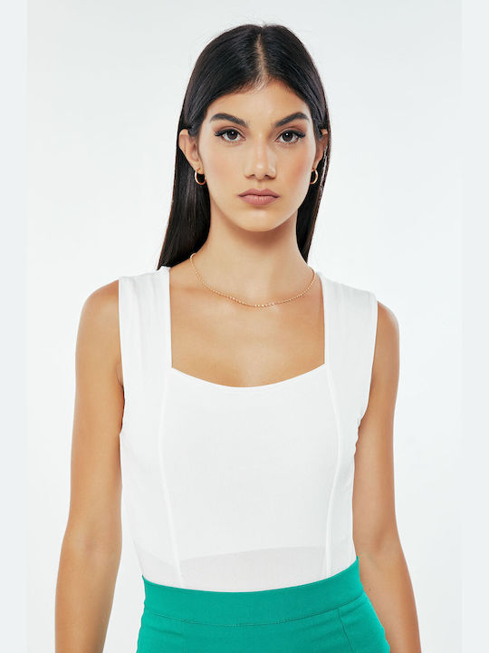 Sleeveless Bodysuit Ecru