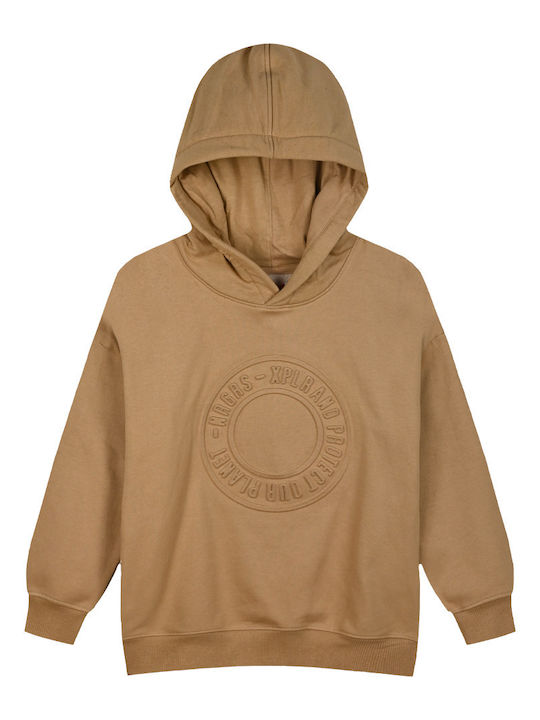 Energiers Kids Sweatshirt with Hood Beige