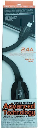 Moxom Regulär USB 2.0 auf Micro-USB-Kabel Schwarz 1m 1Stück