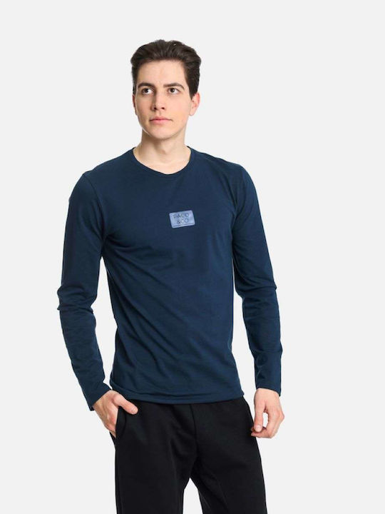 Paco & Co Men's Long Sleeve Blouse Navy