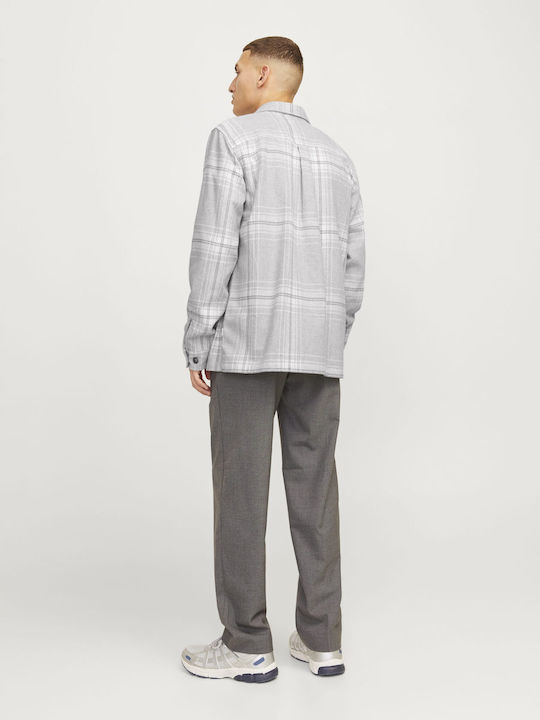 Jack & Jones Herrenhemd Langärmelig Grey Melange