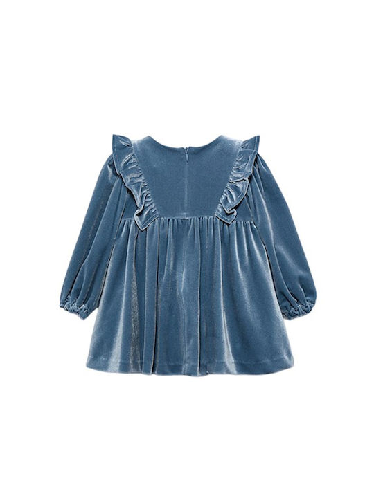 Abel & Lula Kids Dress Velvet Blue