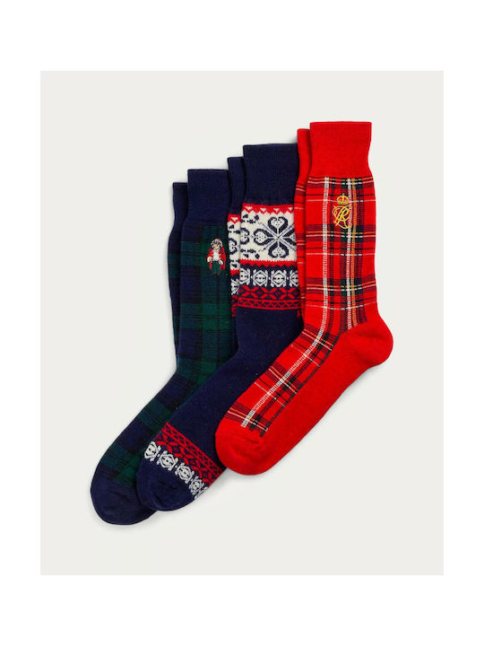 Ralph Lauren Men's Patterned Socks Multi 3Pack