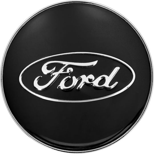 Τάπα Κέντρου Ζάντας Ford με Εσωτερική Διάμετρο 60mm Μαύρο 1τμχ