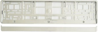 Cadru De Plăcuță De Înmatriculare Plastic 13.3 X 13.3cm Argintiu 1 Bucată