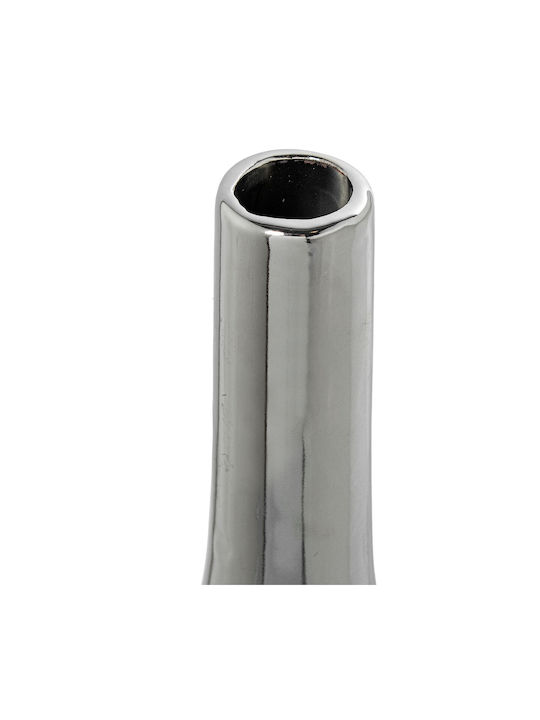 Vase Alexandra House Living Silber Keramik 12 x 21 x 33 cm