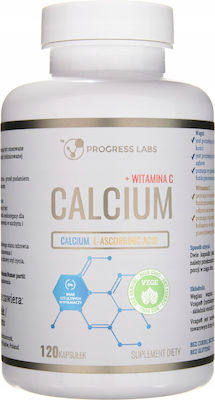 Nahrungsergänzungsmittel Progress Labs Calcium 400mg + Vitamin C Kapseln 120 Stück