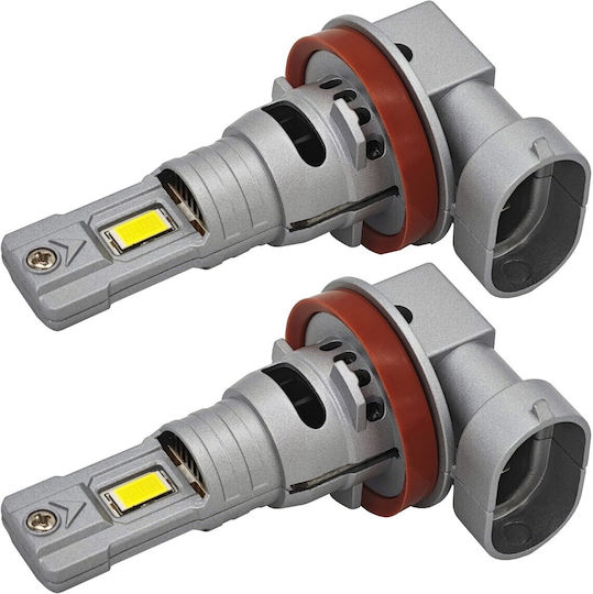 Λάμπες Αυτοκινήτου H11 / H16 Canbus LED 5000K Ψυχρό Λευκό 12V / 10V / 16V 2τμχ
