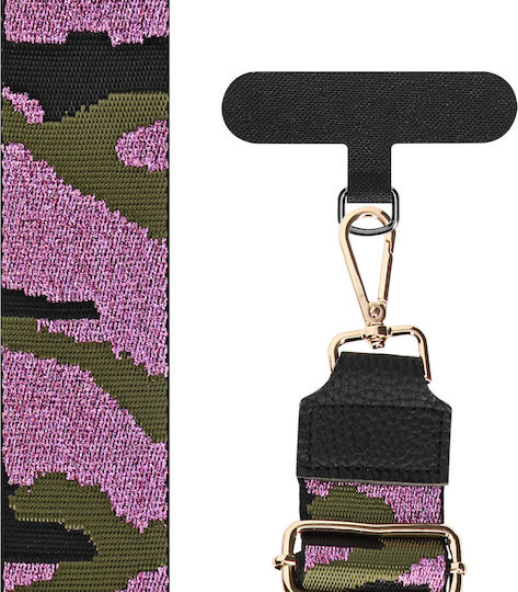 Avizar Glit Camo Pattern Phone Strap Black