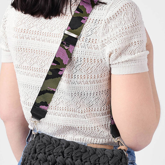 Avizar Glit Camo Pattern Phone Strap Black