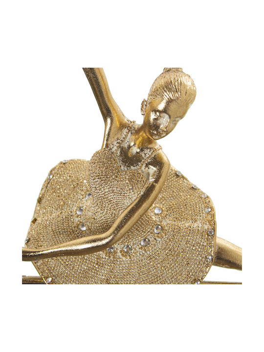 Decorative Figure Alexandra House Living Gold Plastic Ballerina 16 X 27 X 39 Cm