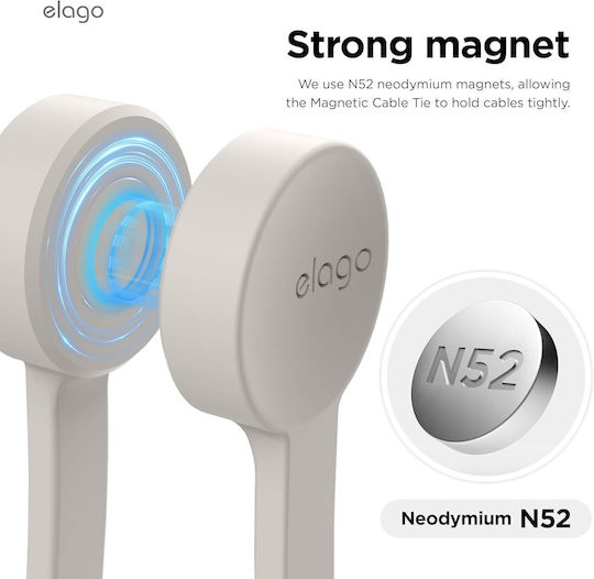 Elago Magnetic Kabelclips-Organizer 3Stück Gray