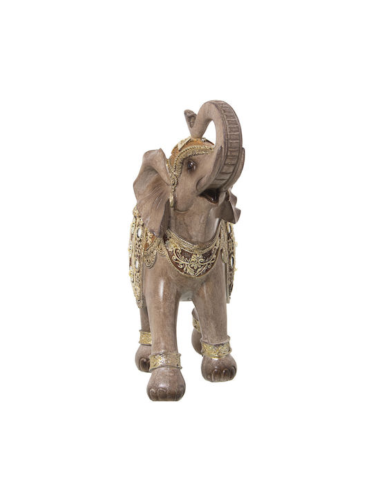 Figurină Decorativă Alexandra House Living Gri Auriu Plastic Elefant 13 X 25 X 26 Cm