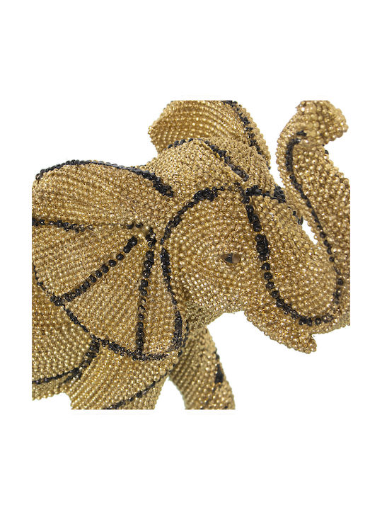 Figurină decorativă Alexandra House Living elefant din plastic auriu 14 X 23 X 22 cm