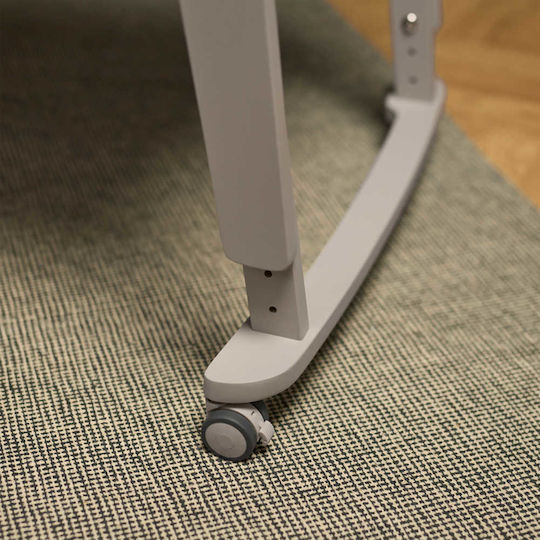 Snuz Λίκνο με Στρώμα, Πλαϊνό Άνοιγμα και Ρόδες Grey Snuz Λίκνο με Στρώμα, Πλαϊνό Άνοιγμα και Ρόδες Grey