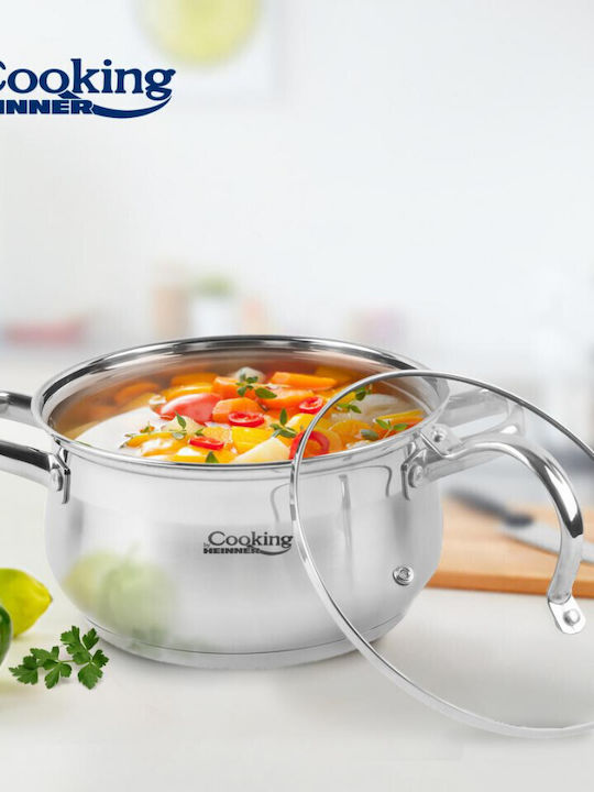 Heinner Amira Deep Stainless Steel Pot 3.6lt / 20cm