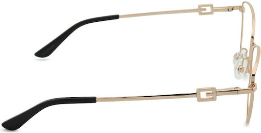 Guess Γυναικείος Μεταλλικός Σκελετός Cat Eye Ροζ GU2974 028