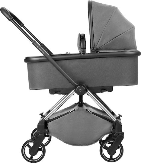 Kikka Boo Lanah Adjustable 3 in 1 Baby Stroller Suitable for Newborn Grey
