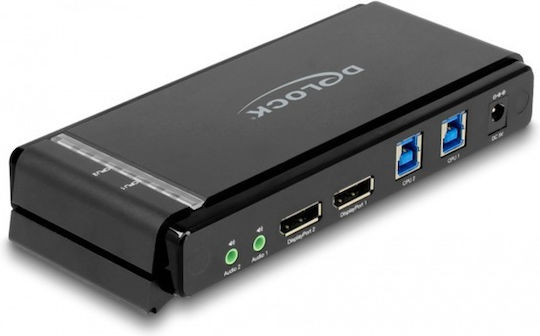 DeLock 11476 KVM & Data Switch με Audio / DisplayPort / USB