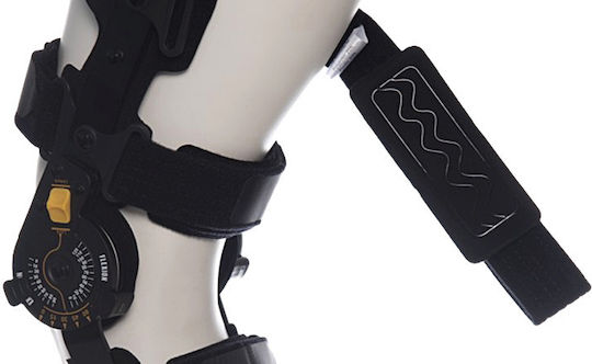 Medical Brace Ρυθμιζόμενος Νάρθηκας Γόνατος 20cm Αριστερής Πλευράς σε Μαύρο Χρώμα MB.4077/L