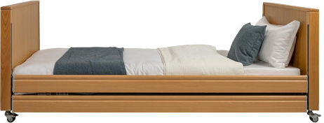 Tecfor Care Ecofit Elektrisch / Handbuch Polyeder Krankenhausbett mit Seitenleiste / Matratze / Räder / Bremsen