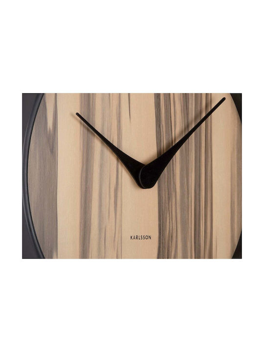 Karlsson Wall Clock Wooden Ø40cm