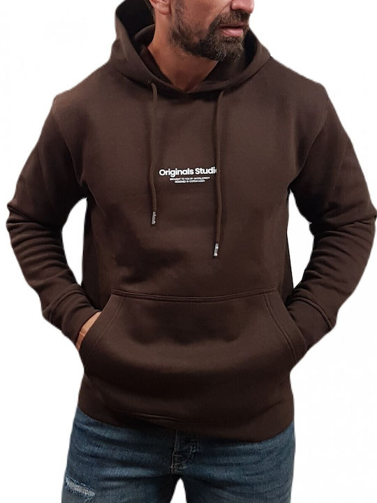 Sweatshirt with Hood Chocolate Brown