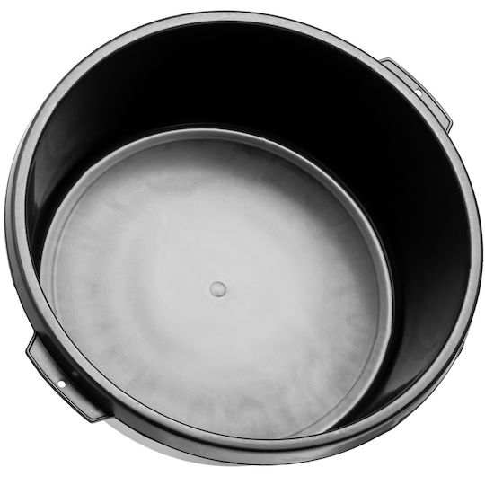 Kadax Basin Round Capacity 14lt Black 6pcs