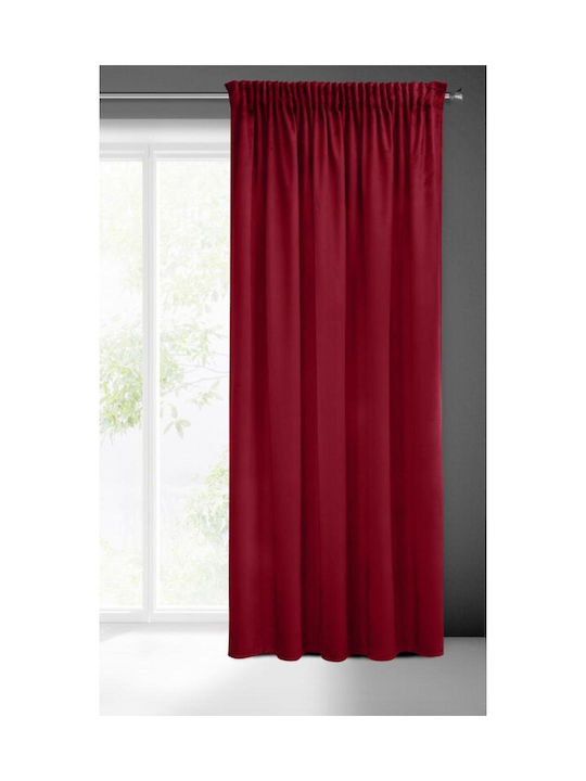 Eurofirany Perdea cu Coafură Sibel Burgundy 140x270buc