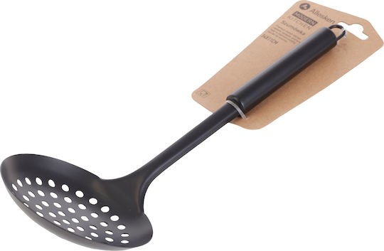 Mondex Shallow Spoon Slotted Colander Stainless Steel Gray 34cm 1pcs