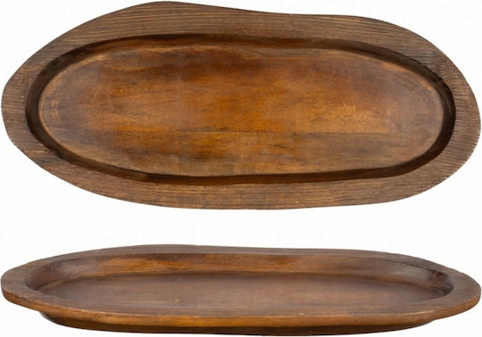 Ready Servierplatte Oval Hölzernes Braun 42.5x18.75cm 2Stück