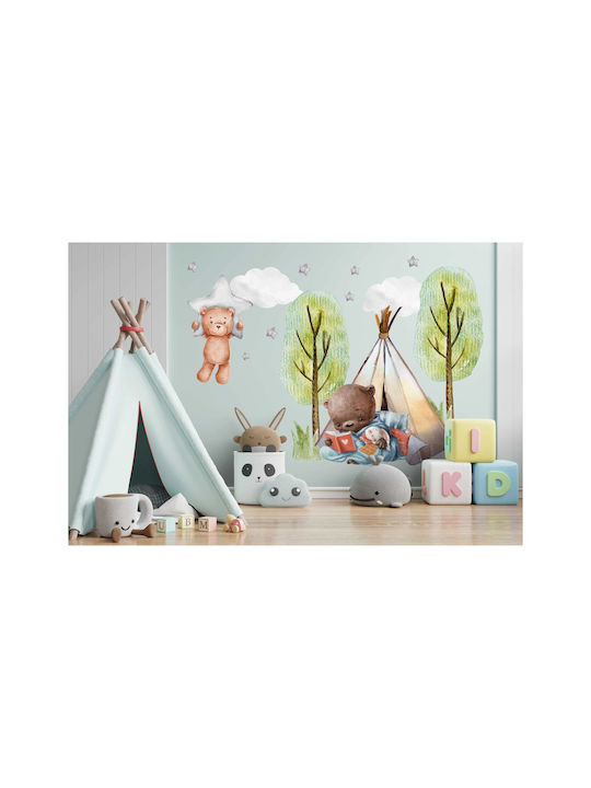 Pastel Kids Room Stickers Bear Glade 60x120