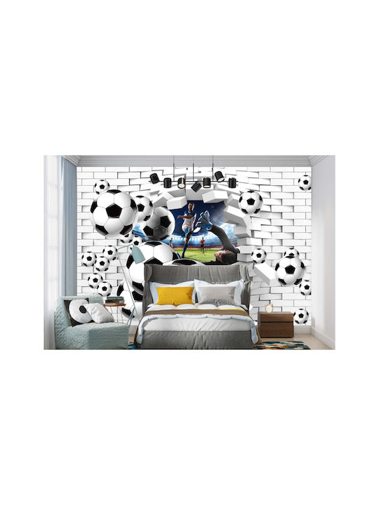 3D Fußball Wandbild für Kinder und Jugendliche, 148x220