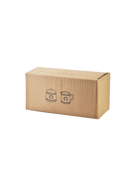 Ecila Dunkles Zuckerdosenset 9x7,3cm 300ml Sahnekännchen