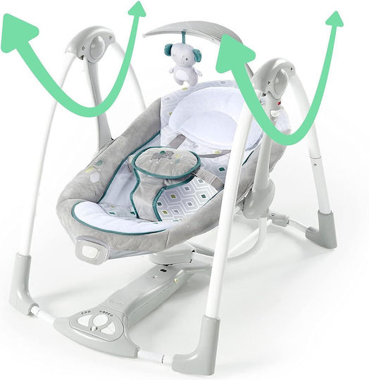 Ingenuity Elektrisch Baby Relax Schaukel ConvertMe Swing 2 Gray