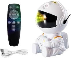 Led Rotating Kids Projector Lamp with Star Projection White