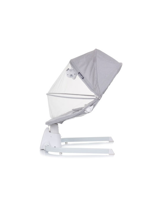 Chipolino Electric Relax pentru Bebeluși Leagăn Oasis cu Muzică Gri pentru Copil până la 9kg