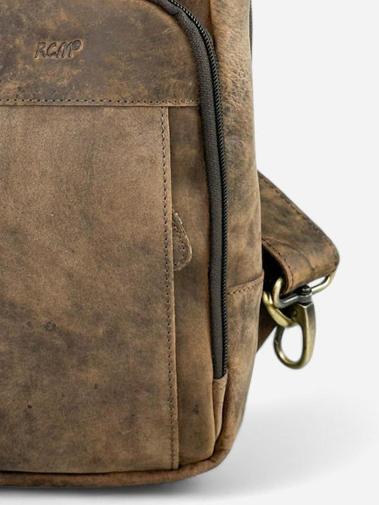 Leder Herrentasche Sling Braun