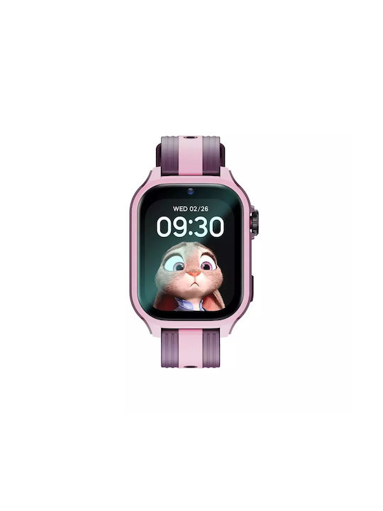 Nubi Smartwatch pentru copii cu GPS și curea din cauciuc/plastic Violet