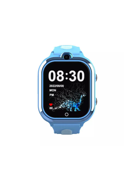 Nubi Smartwatch pentru copii cu GPS și curea din cauciuc/plastic Albastru