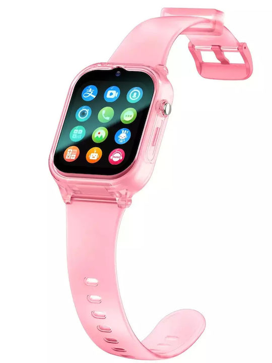 Nubi Kinder-Smartwatch 4G Mit GPS Und Kamera Rosa