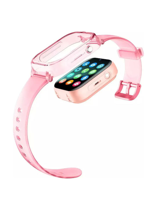 Nubi Kinder-Smartwatch 4G Mit GPS Und Kamera Rosa