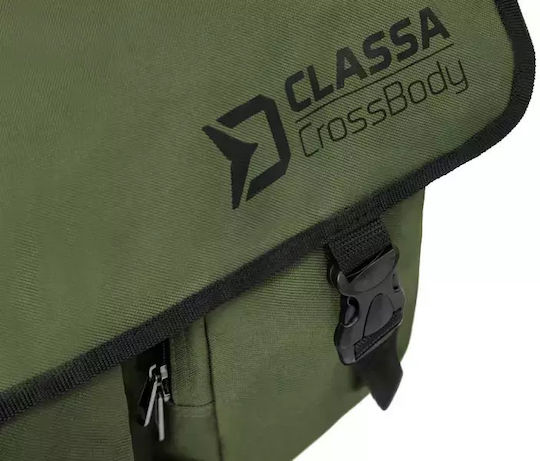 Delphin CROSSBODY Fishing Bag, Shoulder Bag, 40x35x13cm, Green