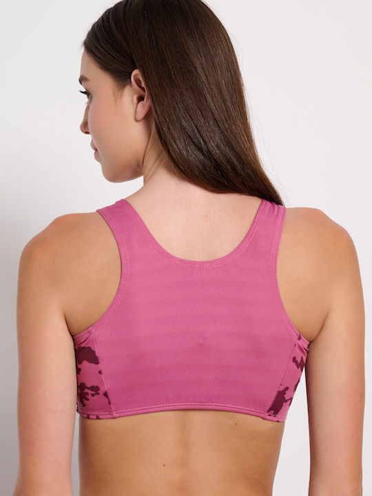 BodyTalk Women's Sports Bra without Padding Pink